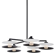 Kalco 516271WMB Fresno 28" Wide Led Chandelier - White / Matte Black