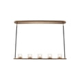 thumbnail image 1 of 512461LB-Kalco Lighting-Library - 41 Inch 15W 5 LED Island   Library Brass Finish with Clear Frosted Glass, 1 of 3