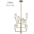 thumbnail image 1 of Kalco Lighting 511550WB Pendants Winter Brass Steel |Crystal June, 1 of 3