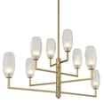 thumbnail image 1 of Kalco Lighting 511560WB Island Lighting Winter Brass Steel |Crystal June, 1 of 3