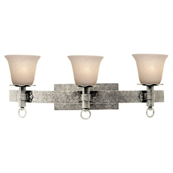 Kalco Lighting-Americana - Three Light Bath Vanity White Alabaster