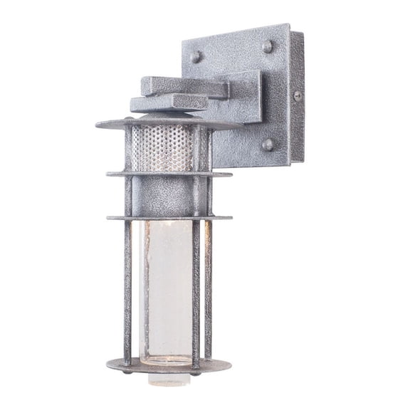 Kalco Lighting Anchorage 6" 1 Light Wrought Iron Bath Light in Gray