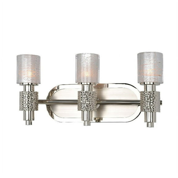 Kalco Lighting Ashington 3-light Brass Bath Light in Polished Satin Nickel
