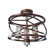 Kalco Lighting Eternity 17" 3-light Semi Flush Mount in Etruscan Bronze