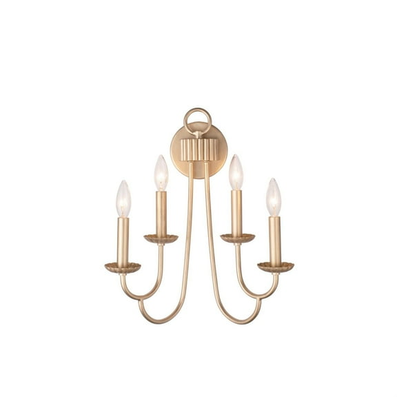 Kalco Lighting Kiera 15" 4-light Contemporary Wall Sconce in Modern Gold