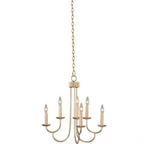 Kalco Lighting Kiera 22" 6-light Aluminum 2 Tiers Chandelier in Modern Gold