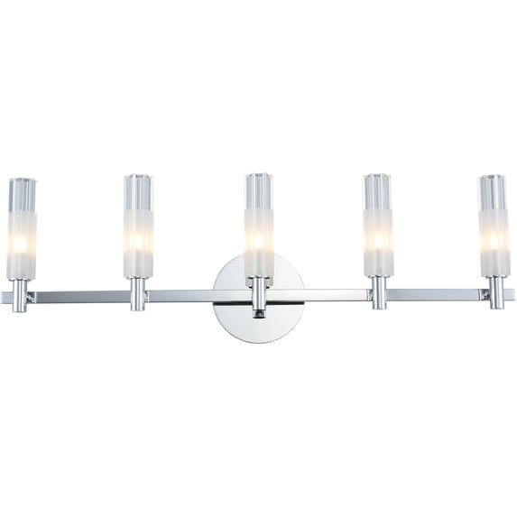 Kalco Lighting 509635CH Bath Lighting Chrome Steel/Glass Lorne Chrome