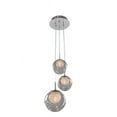 thumbnail image 1 of 309540CH/CLEAR-Kalco Lighting-Meteor - Three Light Pendant   Chrome Finish with Clear Glass, 1 of 2