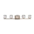 thumbnail image 1 of 302835SN-Kalco Lighting-Regent - 32 Inch 15W 5 LED Bath Vanity   Satin Nickel Finish with Clear Optic Glass, 1 of 1