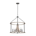 thumbnail image 1 of Kalco Lighting Middleton 26" 6-light Wrought Iron Pendant in Natural Iron, 1 of 2