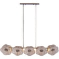 thumbnail image 1 of Kalco 522568PAB Poppy 5 Light 56" Wide Linear Chandelier - Pearlized Antique Brass, 1 of 7
