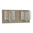 thumbnail image 1 of Kalco Lighting South Bay 12" 2-light Modern Glass Bath Light in Satin Nickel, 1 of 2