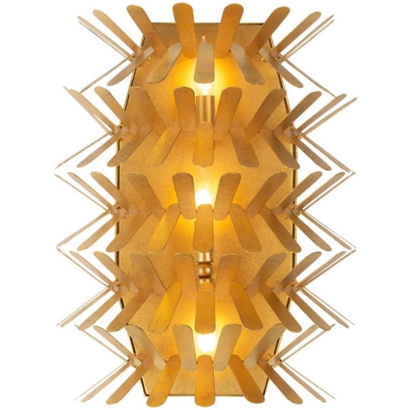 Kalco 520121 Spur 3 Light 20" Tall Wall Sconce - Oxidized Gold Leaf