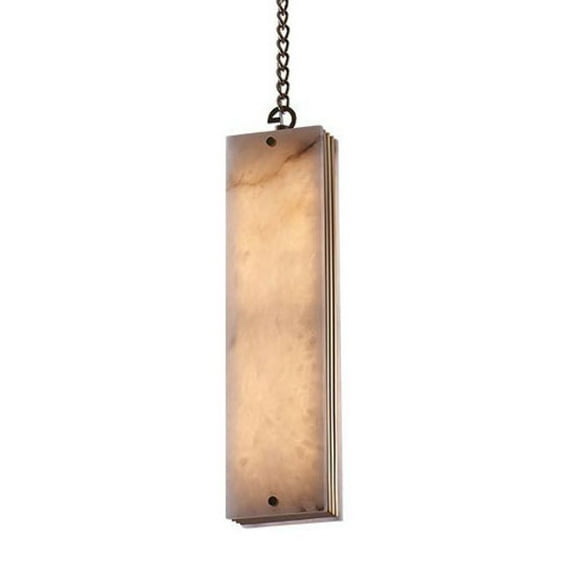 Kalco 520711WB Vertical 5" Wide Led Mini Pendant - Winter Brass