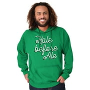 Kale Before Ale Beer Drinking Healthy Hoodie Sweatshirt Women Men Brisco Brands S