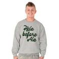 thumbnail image 1 of Kale Before Ale Beer Drinking Healthy Sweatshirt for Men or Women Brisco Brands X, 1 of 5
