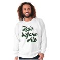 thumbnail image 1 of Kale Before Ale Beer Drinking Healthy Unisex Plus Fleece Graphic Sweatshirt Brisco Brands 5X, 1 of 5