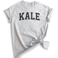 thumbnail image 1 of Kale Shirt, Unisex Women's Men's Shirt, Health Food Shirt, Workout Shirt, Vegan Shirt, Heather Ash, Medium, 1 of 6