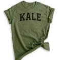 thumbnail image 1 of Kale Shirt, Unisex Women's Men's Shirt, Health Food Shirt, Workout Shirt, Vegan Shirt, Heather Military Green, 3X-Large, 1 of 6