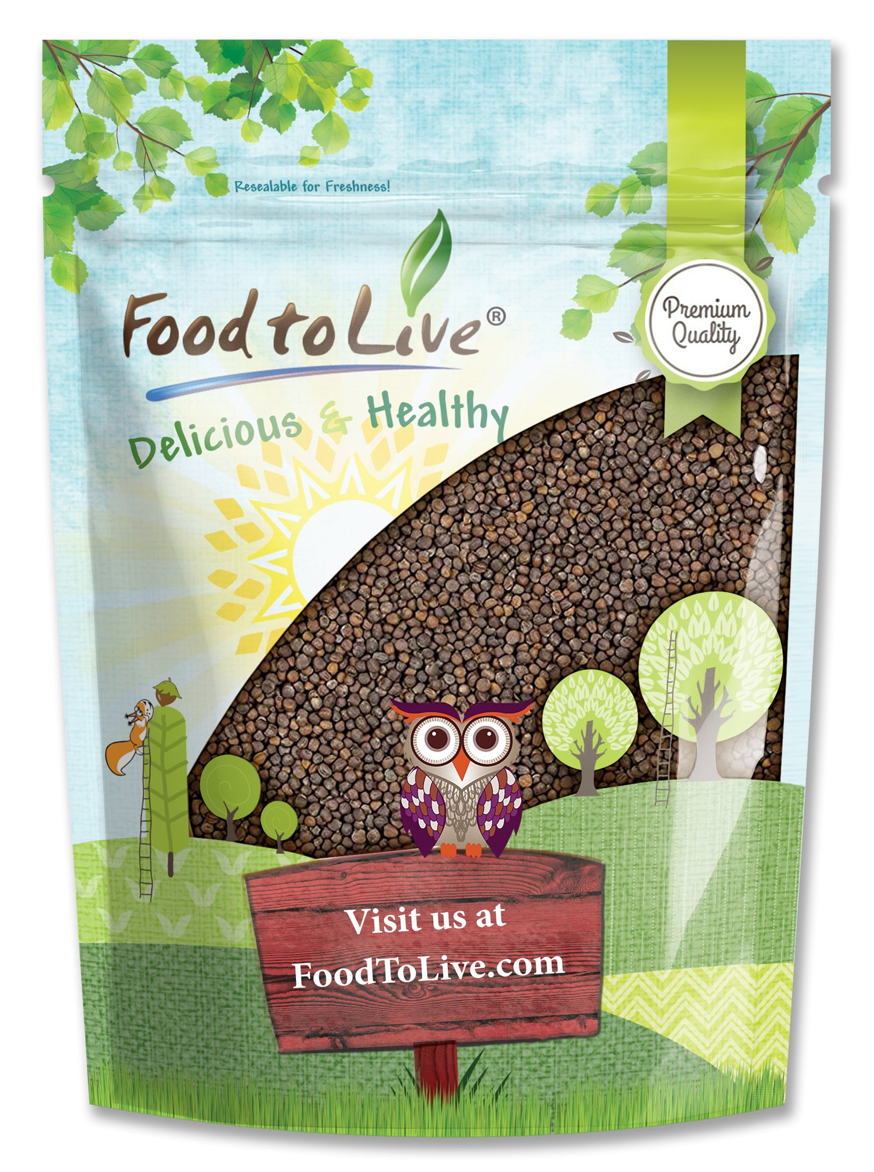 Kale Sprouting Seeds, 5 Pounds — Raw, Vegan, Kosher — by Food to Live