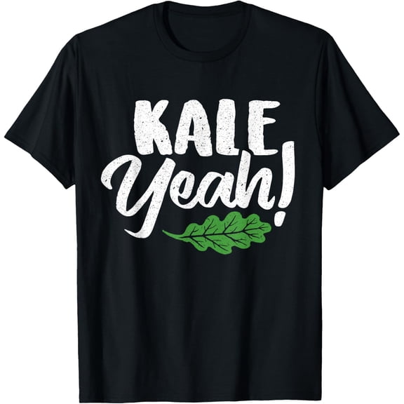 Kale Yeah vegan font with vegetables