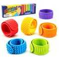 Kaleduo 6 Pack Textured Silicone Slap Bracelet Fidget Toys, Wearable ...