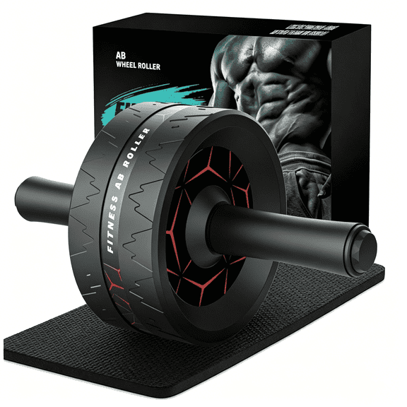 Kaleduo Ab Roller Wheel, Abdominal Core Workout Equipment with Non-Slip Design, Home Gym Abdominal Exercise Wheel for Abs, Core & Full Body Strength Training, Includes Free Knee Pad