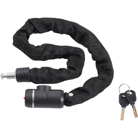 Kaleduo Bike Chain Lock, Heavy Duty Anti-Theft Bicycle Chain Lock, 2.72 Ft Security Bike Locks with 2 Keys, Waterproof Lock Chain for Bike, Bicycle, Scooter, Motorcycle, Door, Gate, Fence
