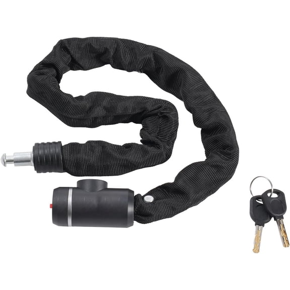 Kaleduo Bike Chain Lock, Heavy Duty Anti-Theft Bicycle Chain Lock, 2.72 Ft Security Bike Locks with 2 Keys, Waterproof Lock Chain for Bike, Bicycle, Scooter, Motorcycle, Door, Gate, Fence