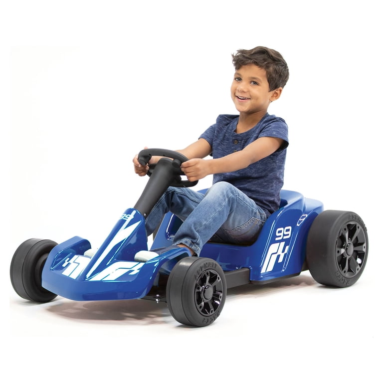 Kalee Asphalt Racer 12V Go Kart - Blue - Ages 3-7 - Walmart.com