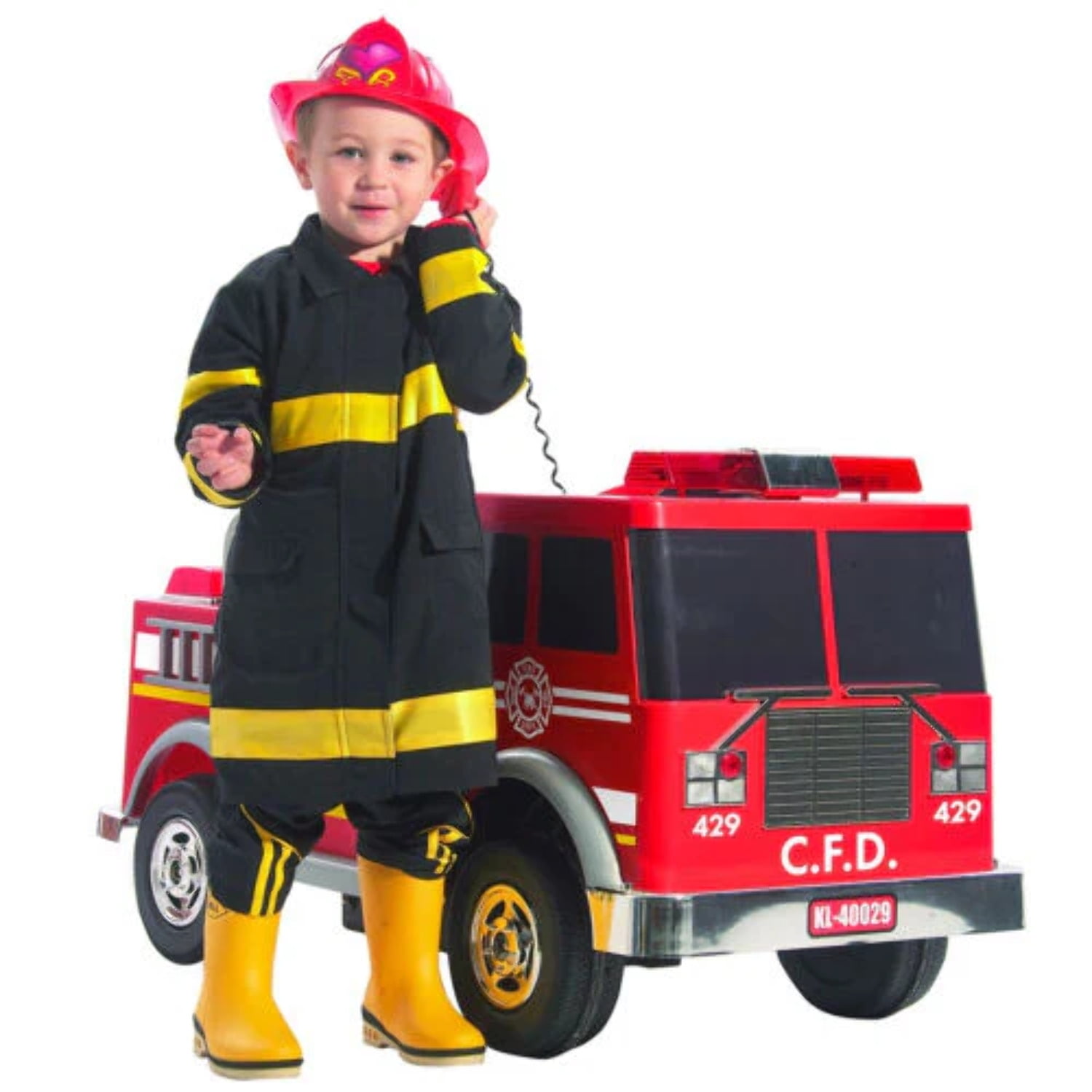 Kalee Firetruck Ride-On: Realistic 12-Volt Experience for Young ...