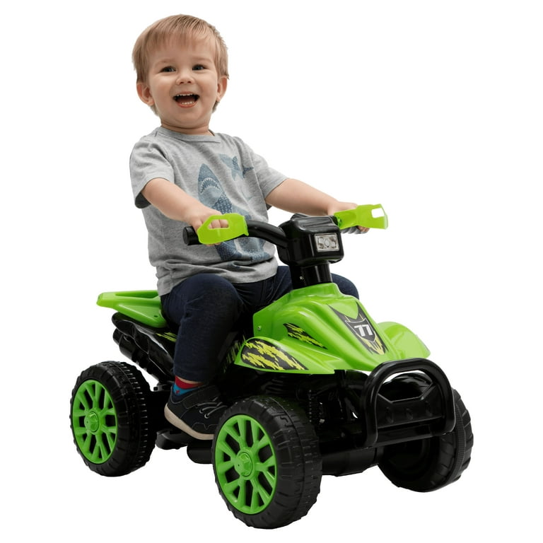 Kalee Toddler s Toy Ride On Motorized Operated Green Quad ATV 6 Volt Battery Powered Walmart