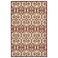 thumbnail image 1 of Kaleen A Breath of Fresh Air Machine Woven Red/Cream Indoor/Outdoor Area Rug, 1 of 3