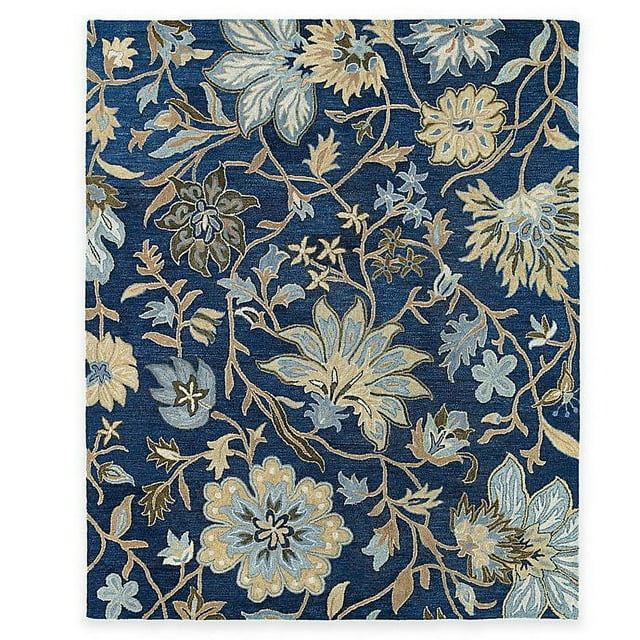 Kaleen Brooklyn Brody Rug In Blue - (8 Foot x 11 Foot)