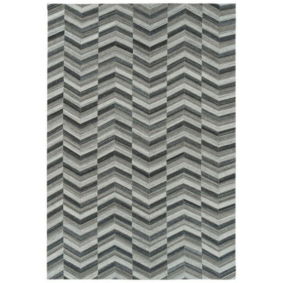 Kaleen Chaps CHP01-38 Rug in Charcoal - (9 Foot x 12 Foot)