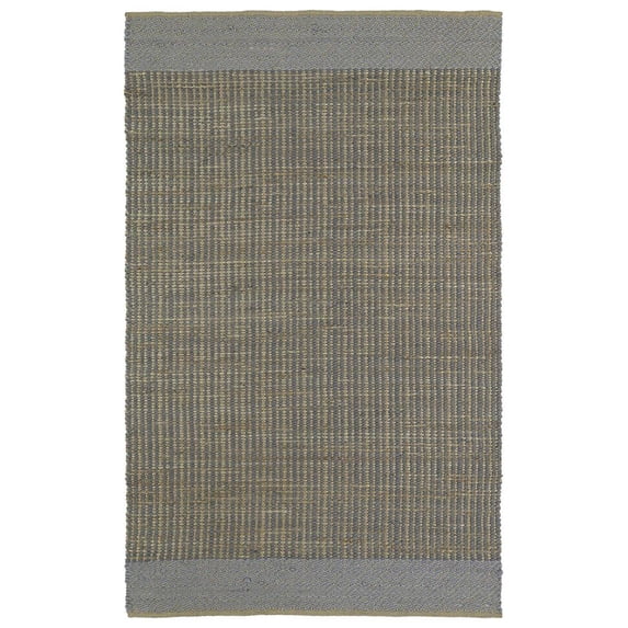Colinas Gingham Casual Rug - Slate - 21" x 34"
