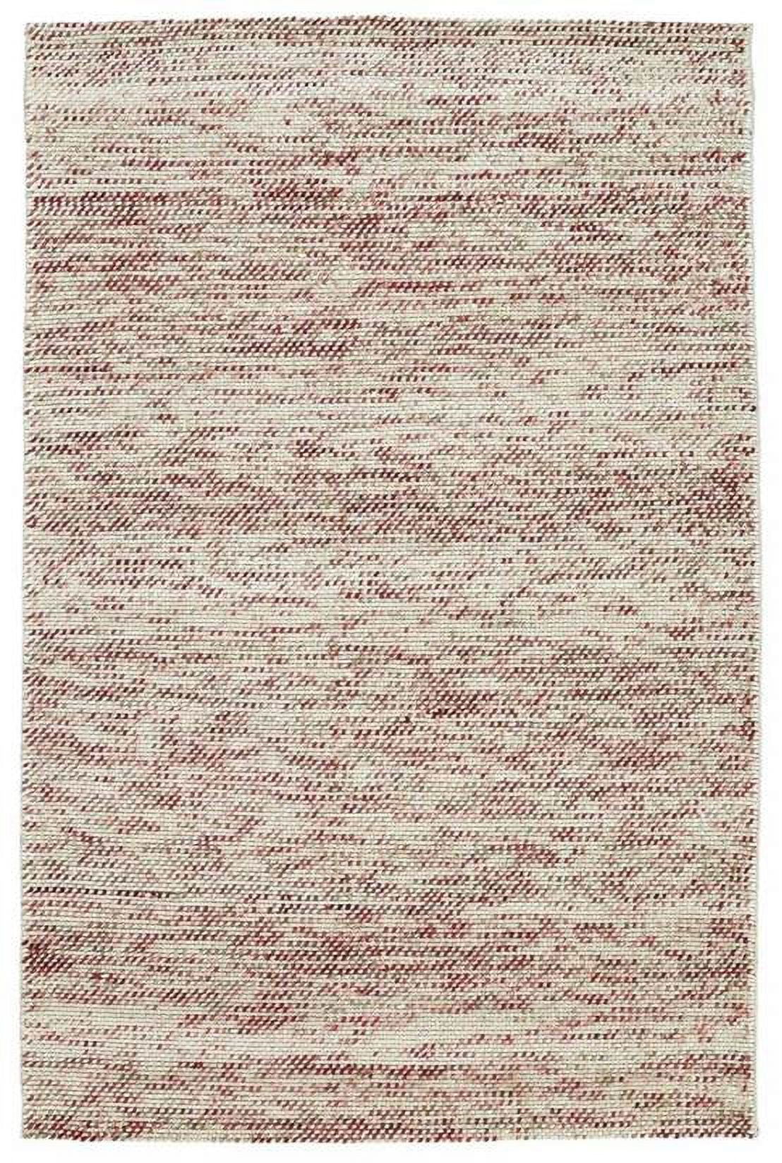 Handmade Tufted Rectangular Wool & Chenille Easy Care Rug in True Red