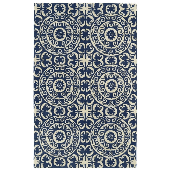 Kaleen Evolution Hand Tufted Evl03-22 Navy Area Rugs
