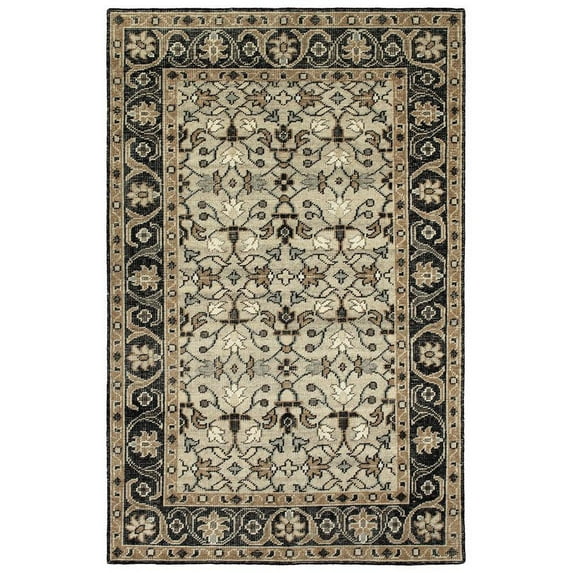 Kaleen Herrera Oatmeal Rug - (2 Foot 6 Inch x 12 Foot)