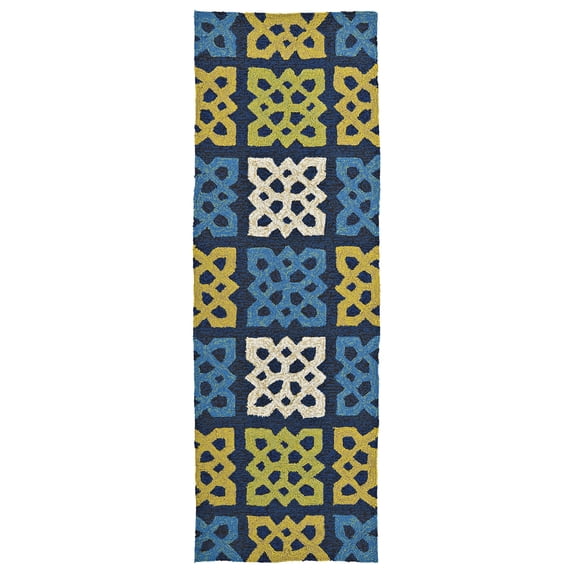 Kaleen Home and Porch 2032 Blue 2' x 6' Rug