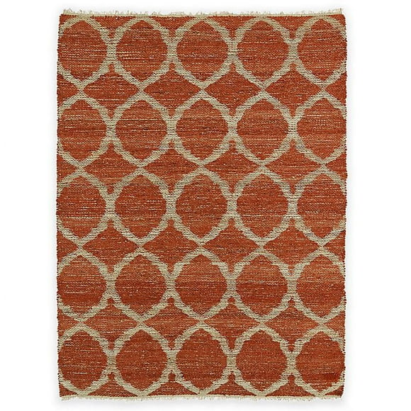 Kaleen Kenwood Circles 3-Foot 6-Inch x 5-Foot 6-Inch Area Rug in Rust
