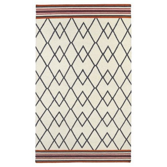 Kaleen Nomad Flat-weave Nom03-01 Ivory Area Rugs