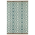 thumbnail image 1 of Kaleen Nomad Flat-weave Nom04-78 Turquoise Area Rugs, 1 of 4