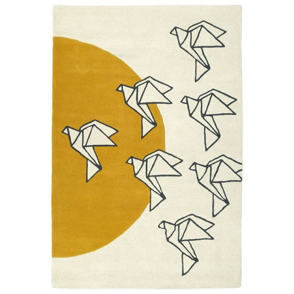 Kaleen Origami Hand-tufted Org02-01 Ivory Area Rugs