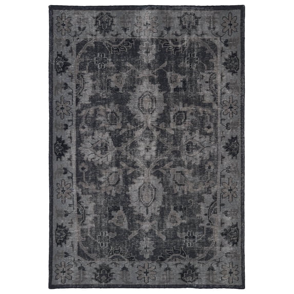 Kaleen Restoration Hand-knotted Res02-02 Black Area Rugs