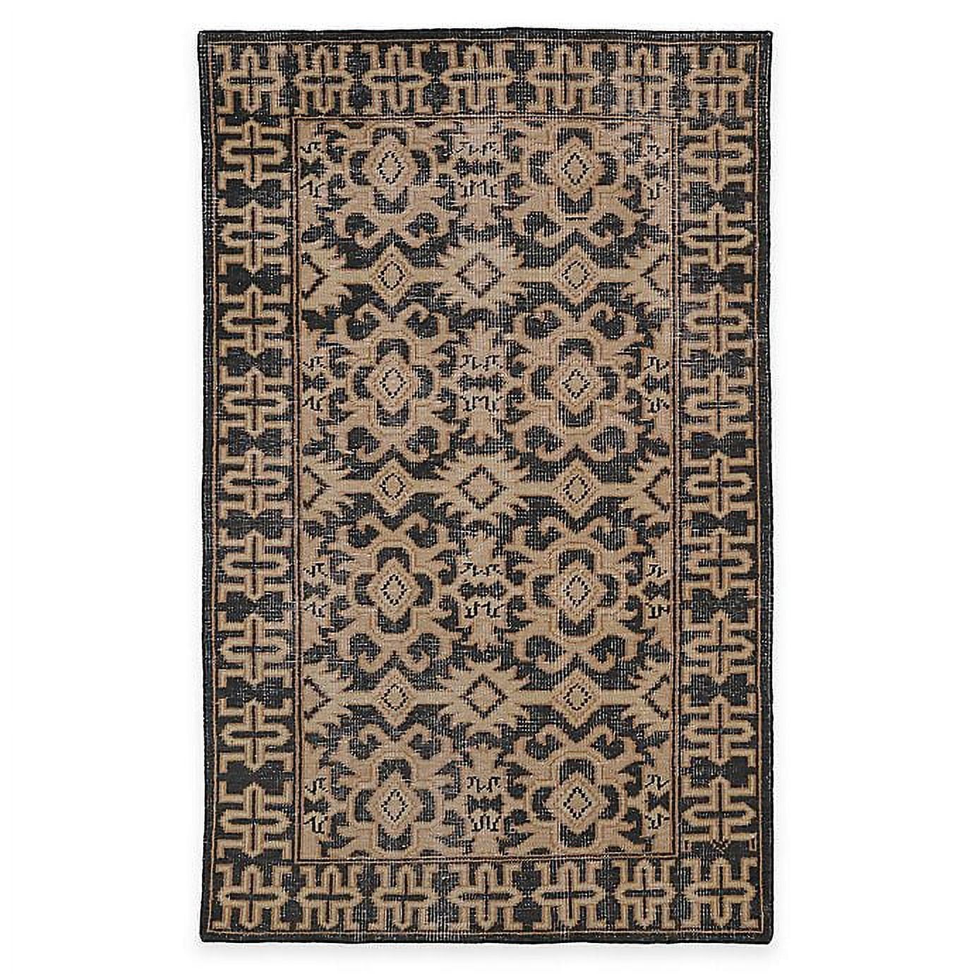 Kaleen Restoration Paulina 2-Foot x 3-Foot Accent Rug in Black