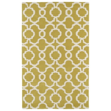 Kaleen Revolution Hand Tufted Rev03-28 Yellow Area Rugs