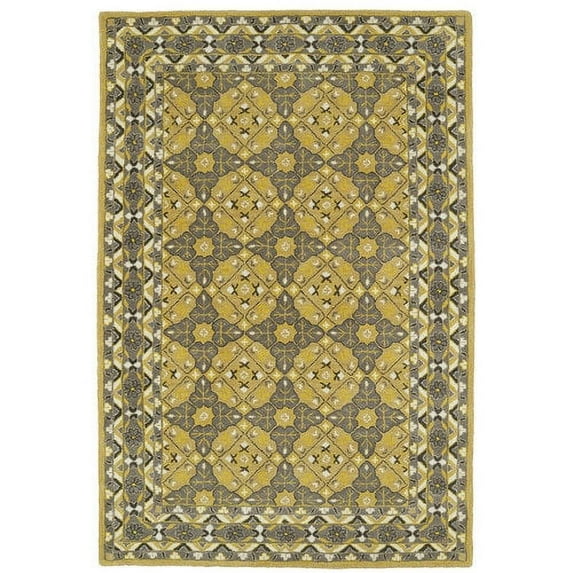 Kaleen Rugs Middleton Collection MID08-05 Gold Hand Tufted 3' x 5' Rug