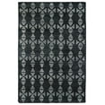 thumbnail image 1 of Kaleen Solitaire Collection - Charcoal 8' x 11' 100% Bamboo Silk Rug, 1 of 4