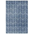 thumbnail image 1 of Kaleen Solitaire Collection - Denim 2' x 3' 100% Bamboo Silk Rug, 1 of 3